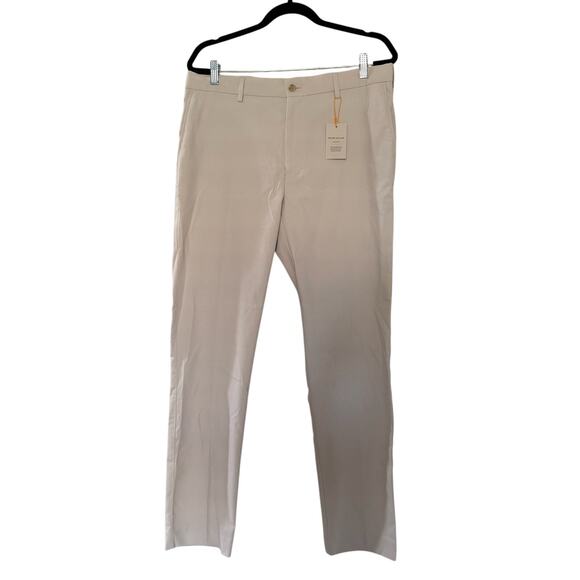 NWT Peter Millar Cream Crown Sport Raleigh Performance Trouser 35/32 - Picture 1 of 6